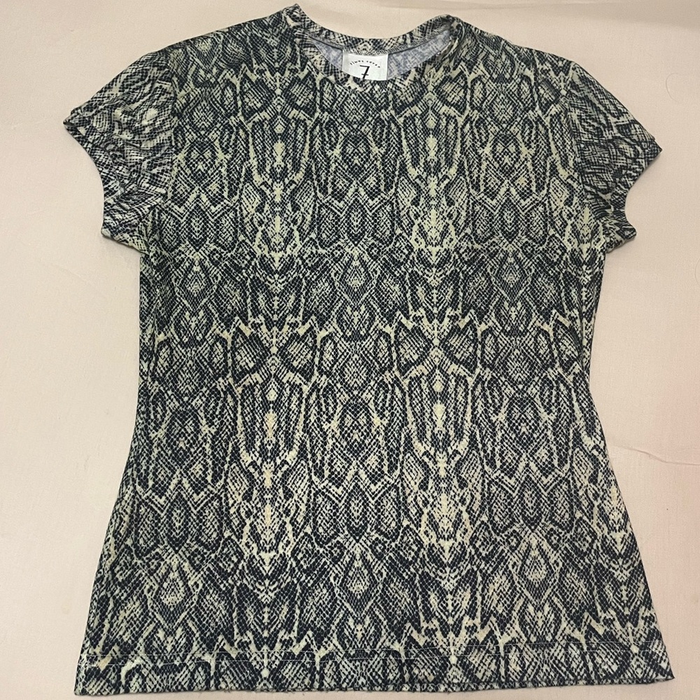 Vintage Todd Oldham Snake Print Top